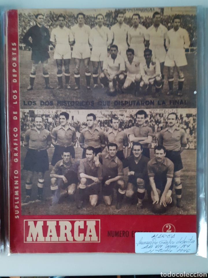 Colecionismo desportivo: Marca. Semanario gr&aacute;fico de los deportes n&uacute;mero especial 184 fecha 11 de junio de 1946