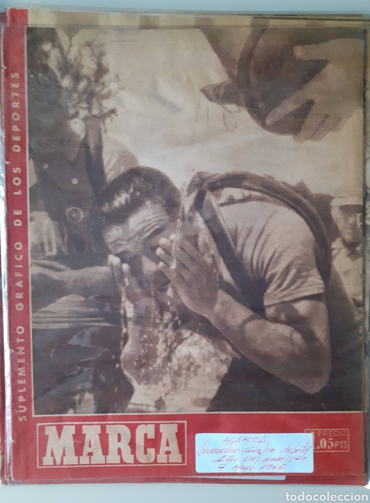 Colecionismo desportivo: Marca. Semanario gr&aacute;fico de los deportes n&uacute;mero 179 fecha 7 de Mayo de 1946
