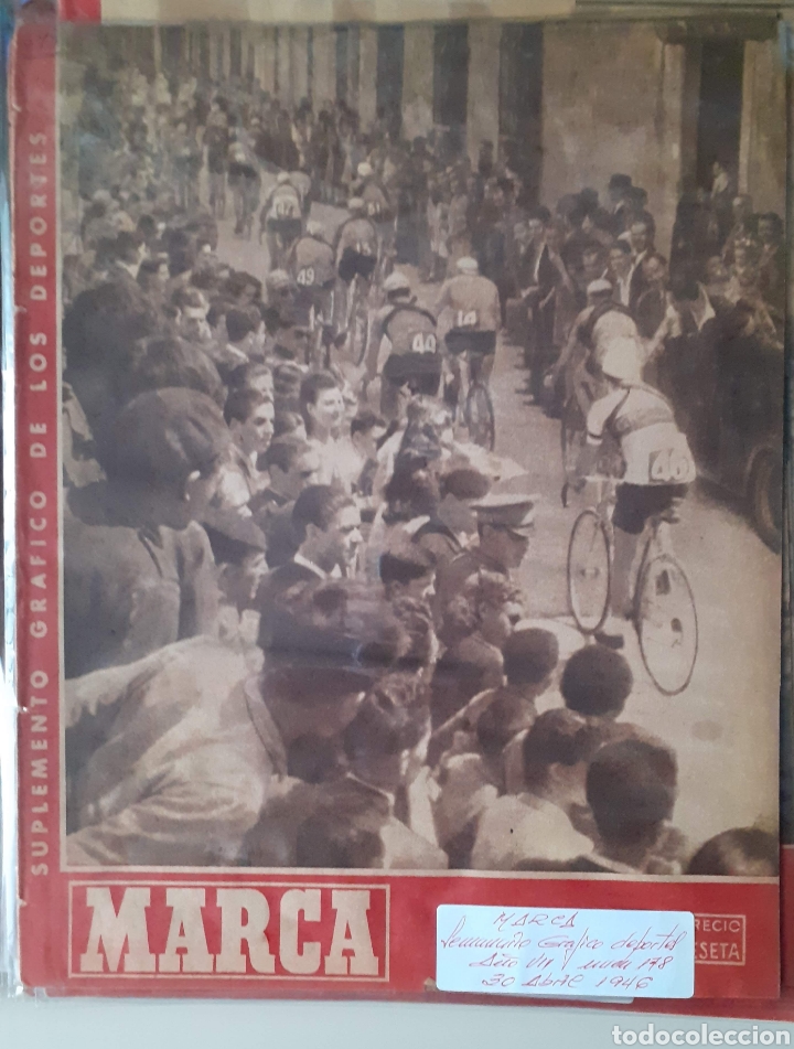 Colecionismo desportivo: Marca. Semanario gr&aacute;fico de los deportes n&uacute;mero 178 fecha 30 de abril de 1946