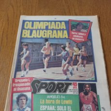 Coleccionismo deportivo: SPORT 4 AGOSTO 1984 .LOS ÁNGELES 84. LA HORA DE LEWIS. OLIMPIADA BLAUGRANA EN ANDORRA.