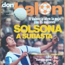 Coleccionismo deportivo: DON BALON N. º 75 14 AL 20 MARZO 1977 -SOLSONA - LUIS ARAGONES - MEGIDO - KEMPES. Lote 254161660
