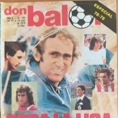 Coleccionismo deportivo: DON BALON N.º 192 - 12 AL 19 JUNIO 1979 - ESPECIAL LIGA - POSTER REAL MADRID 78/79. Lote 254366200