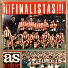 Coleccionismo deportivo: AS COLOR N° 110 (1973). POSTER U.D. LAS PALMAS, ATHLETIC BILBAO VS CASTELLÓN FINAL DE COPA, IRIBAR,.