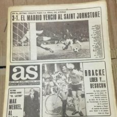 Collezionismo sportivo: AS (13-5-1971) FRIENDLY AMISTOSO REAL MADRID 3-1 SAINT JOHNSTONE. Lote 261160895