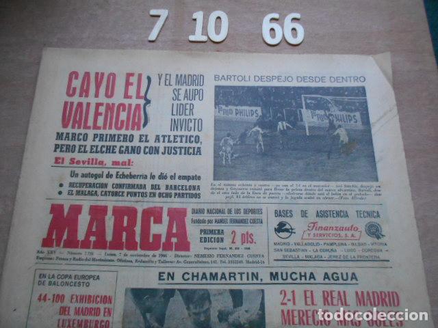 Coleccionismo deportivo: DIARIO MARCA 7 OCTUBRE DE 1966 - Foto 3