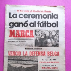Coleccionismo deportivo: DIARIO MARCA MUNDIAL ESPAÑA 82 CEREMONIA INAUGURAL ARGENTINA-BELGIUM FIFA WORLD CUP 1982 WC MARADONA. Lote 261325855