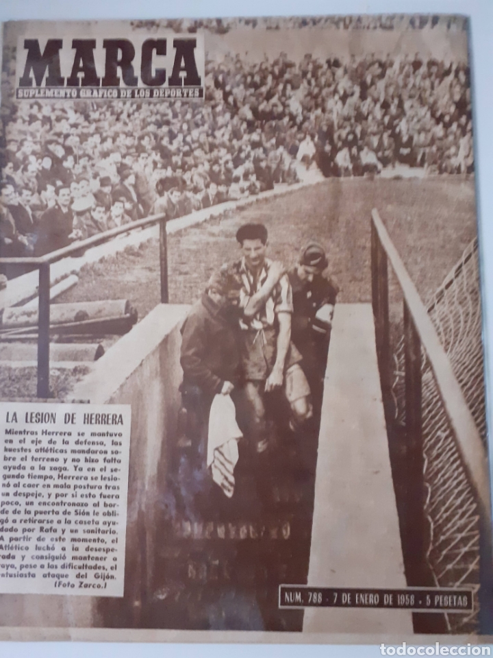 Colecionismo desportivo: Marca. Semanario gr&aacute;fico de los deportes n&uacute;mero 788. 7de Enero de 1958