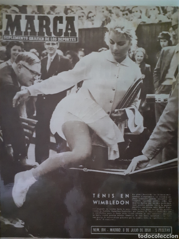 Colecionismo desportivo: Marca Suplemento gr&aacute;fico de los deportes n&uacute;mero 814. Fecha 8 de julio de 1958