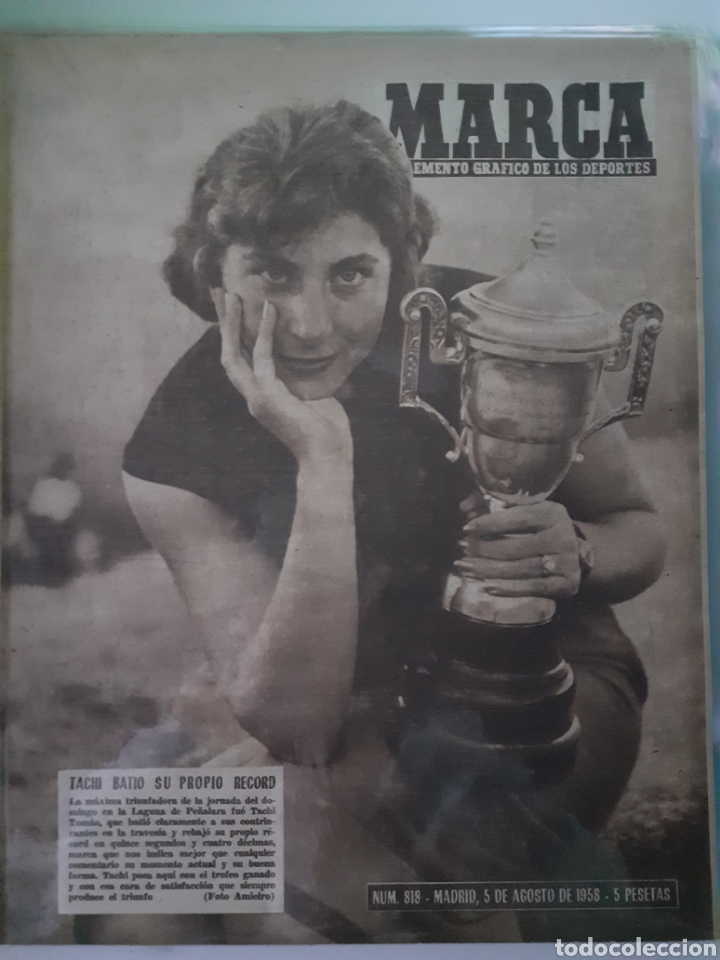 Colecionismo desportivo: Marca Suplemento gr&aacute;fico de los deportes n&uacute;mero 818 fecha 5 de agosto de 1958