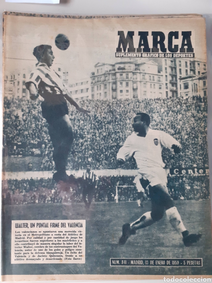 Colecionismo desportivo: Marca Suplemento gr&aacute;fico de los deportes n&uacute;mero 841 fecha 13 de enero de 1959