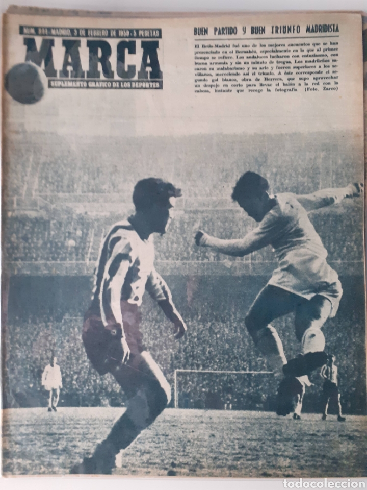 Colecionismo desportivo: Marca Suplemento gr&aacute;fico de los deportes n&uacute;mero 844. Fecha 3 de febrero de 1959