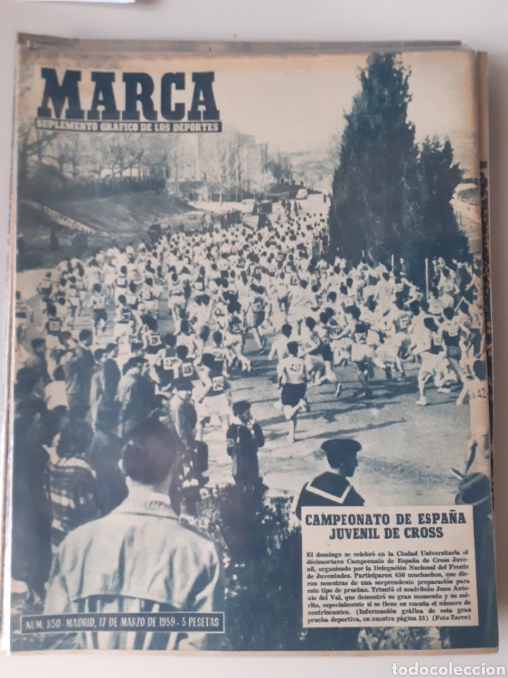 Sammelleidenschaft Sport: Marca Suplemento gr&aacute;fico de los deportes n&uacute;mero 850. Fecha 17 de Marzo de 1959