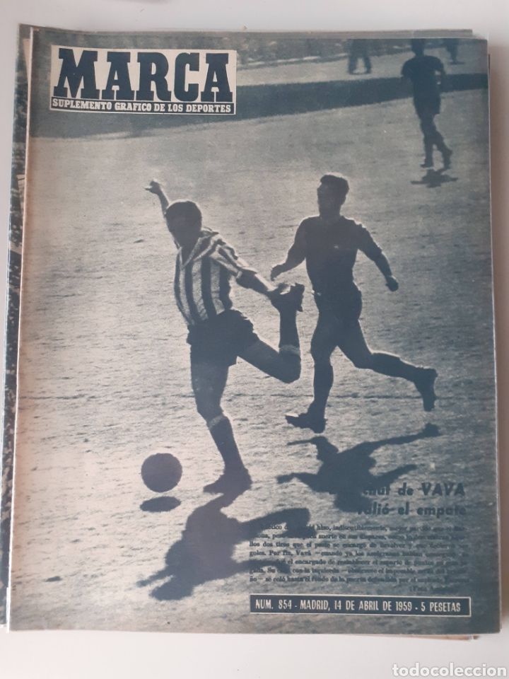 Sammelleidenschaft Sport: Marca Suplemento gr&aacute;fico de los deportes n&uacute;mero 854. Fecha 14 de abril de 1959