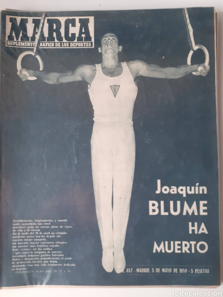 Sammelleidenschaft Sport: Marca Suplemento gr&aacute;fico de los deportes n&uacute;mero 857 fecha 5 de mayo de 1959