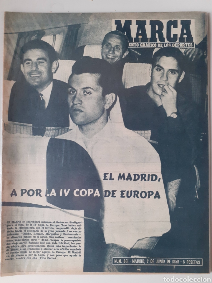 Sammelleidenschaft Sport: Marca Suplemento gr&aacute;fico de los deportes n&uacute;mero 861. Fecha 2 d&eacute; junio de 1959