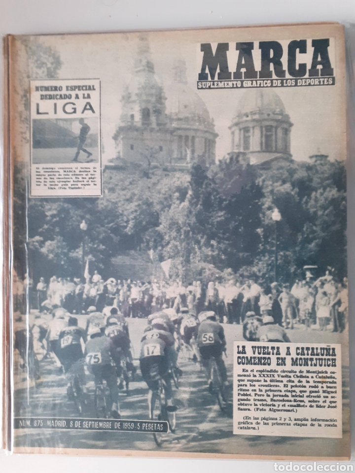Sammelleidenschaft Sport: Marca Suplemento gr&aacute;fico de los deportes n&uacute;mero 875. Fecha 8 de septiembre de 1959