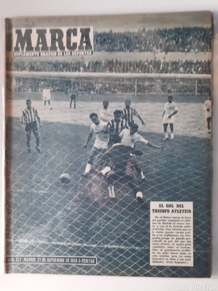Sammelleidenschaft Sport: Marca Suplemento gr&aacute;fico de los deportes n&uacute;mero 877 fecha 22 de septiembre de 1959