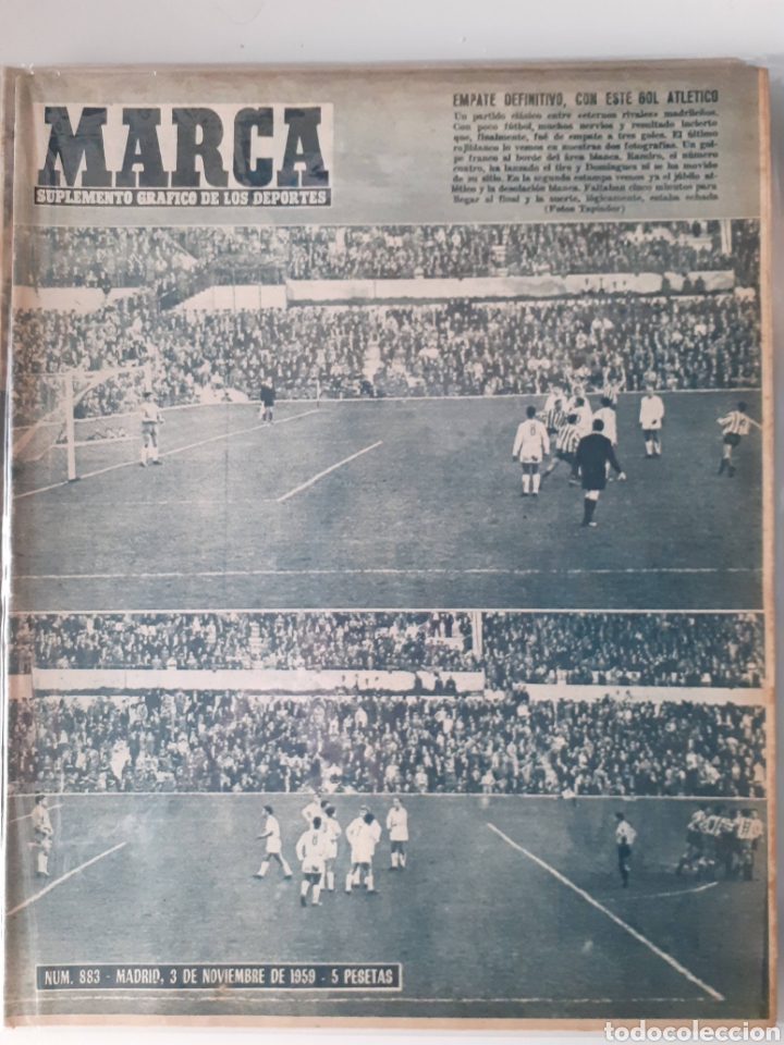 Sammelleidenschaft Sport: Marca Suplemento gr&aacute;fico de los deportes n&uacute;mero 883 fecha 3 de noviembre de 1959