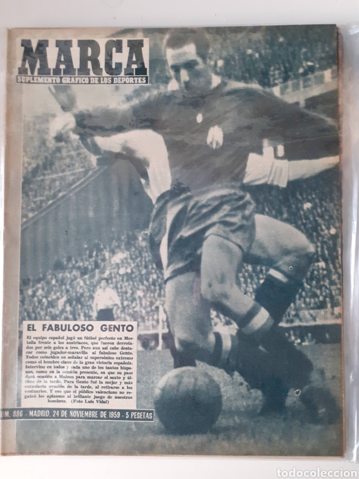 Sammelleidenschaft Sport: Marca Suplemento gr&aacute;fico de los deportes n&uacute;mero 886. Fecha 24 de noviembre de 1959