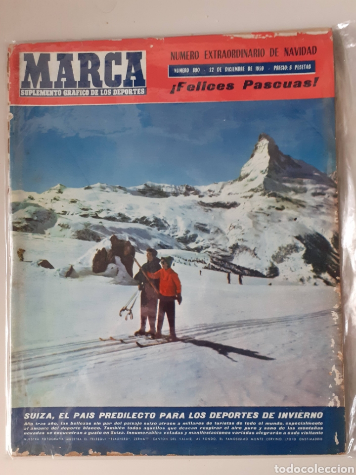 Sammelleidenschaft Sport: Marca Suplemento gr&aacute;fico de los deportes n&uacute;mero 890. Extraordinario de Navidad 1959