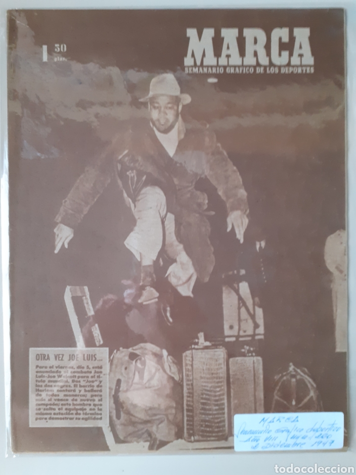 Colecionismo desportivo: MARCA Semanario gr&aacute;fico deportivo n&uacute;mero 260 fecha 2 de diciembre de 1947