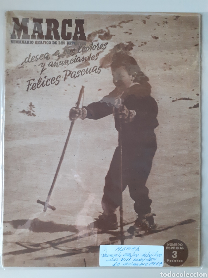 Sammelleidenschaft Sport: MARCA Semanario gr&aacute;fico deportivo n&uacute;mero 264 fecha 23 de diciembre de 1947