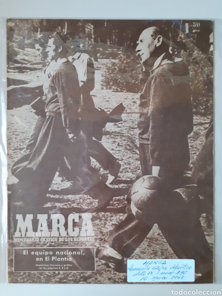 Colecionismo desportivo: MARCA Semanario gr&aacute;fico deportivo n&uacute;mero 276 fecha 16 de marzo de 1948