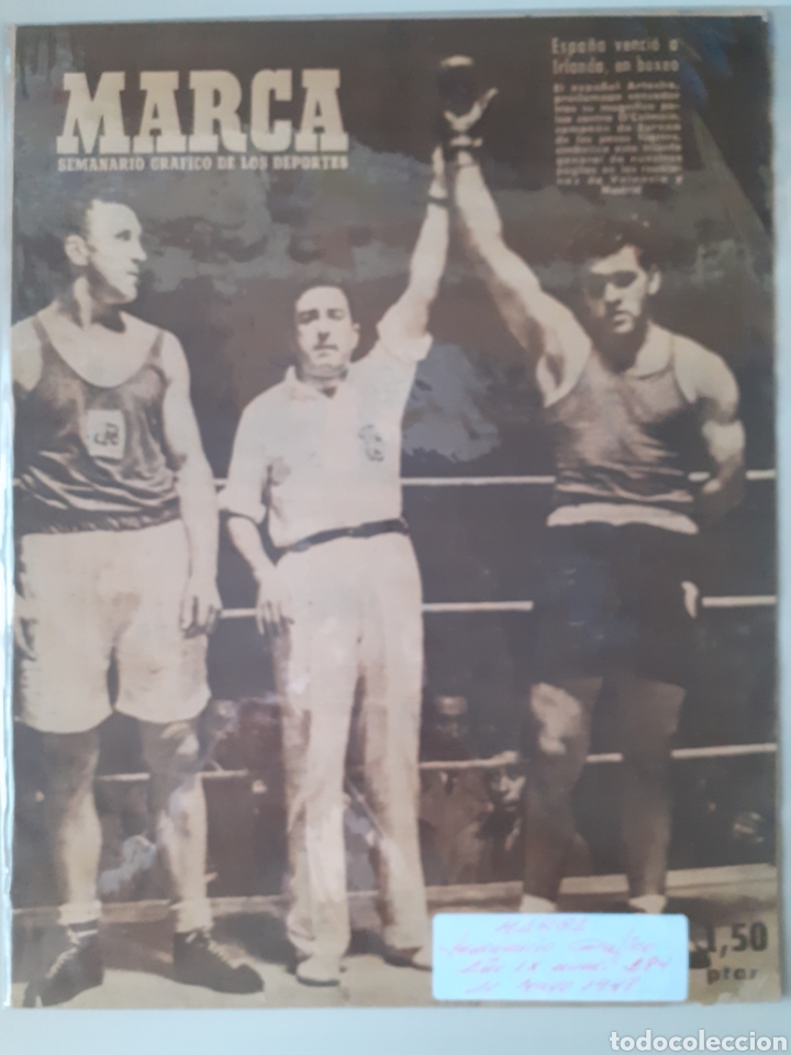 Colecionismo desportivo: MARCA Semanario gr&aacute;fico deportivo n&uacute;mero 284 fecha 11 de mayo de 1948
