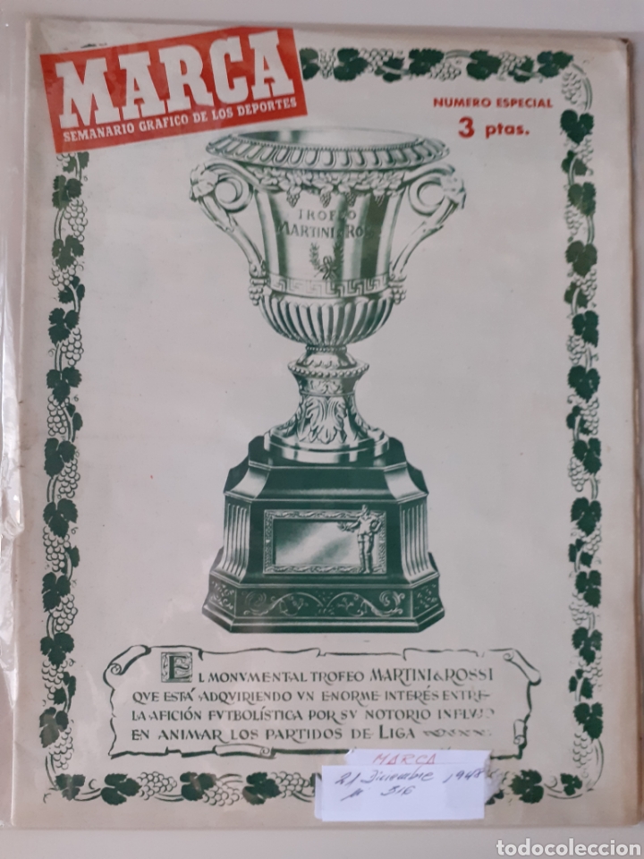 Sammelleidenschaft Sport: MARCA Semanario gr&aacute;fico deportivo n&uacute;mero 316 fecha 21 de diciembre de 1948