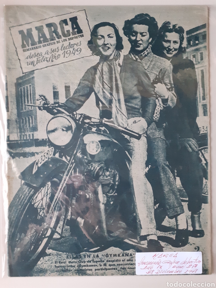 Colecionismo desportivo: MARCA Semanario gr&aacute;fico deportivo n&uacute;mero 317 fecha 28 de diciembre de 1948