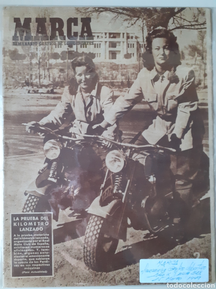 Colecionismo desportivo: MARCA Semanario gr&aacute;fico deportivo n&uacute;mero 328 fecha 15 de marzo de 1949
