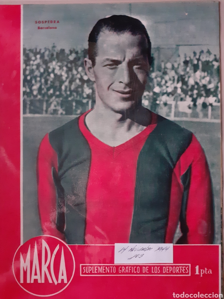Colecionismo desportivo: MARCA Semanario gr&aacute;fico deportivo n&uacute;mero 103 fecha 14 noviembre de 1944
