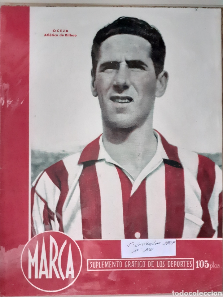 Colecionismo desportivo: MARCA Semanario gr&aacute;fico deportivo n&uacute;mero 106 fecha 5 diciembre de 1944