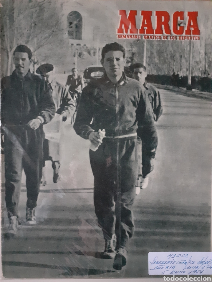 Coleccionismo deportivo: MARCA Semanario gr&aacute;fico deportivo n&uacute;mero 579 fecha 5 enero de 1954