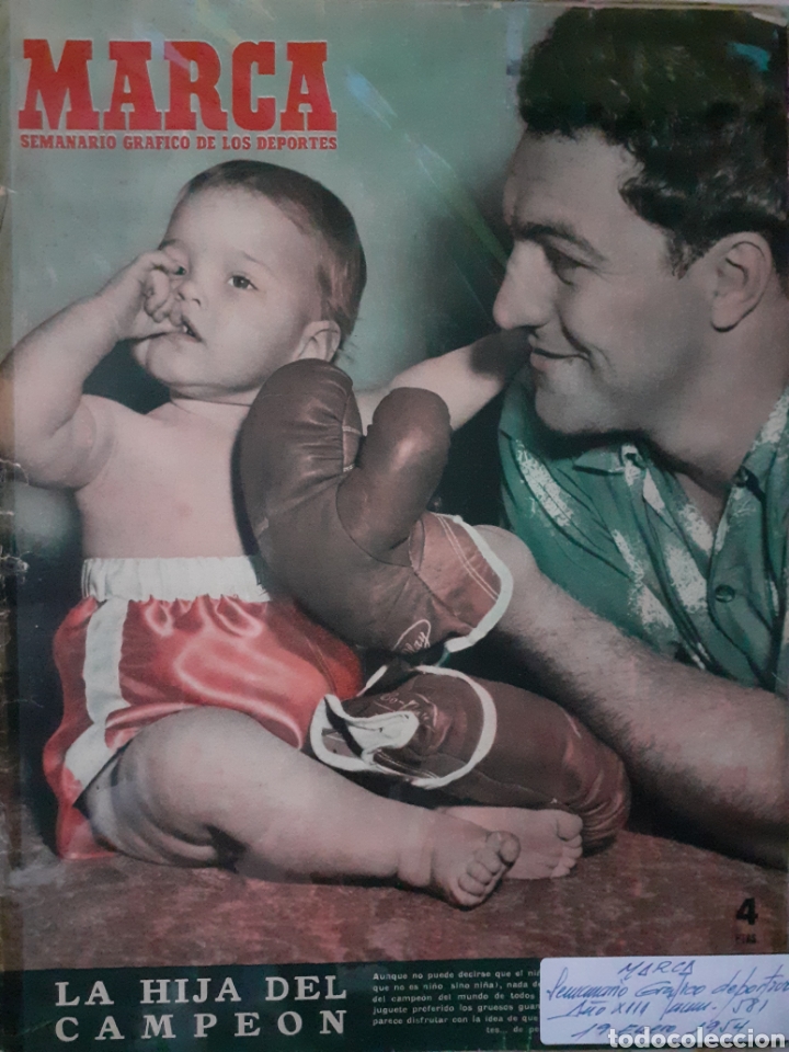 Coleccionismo deportivo: MARCA Semanario gr&aacute;fico deportivo n&uacute;mero 581 fecha 19 enero de 1954