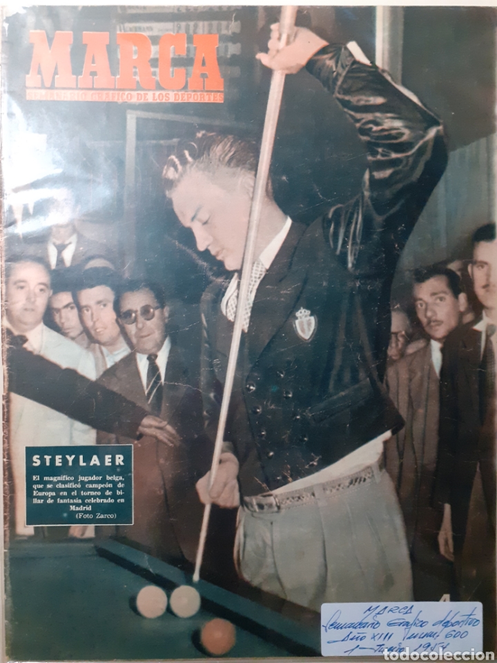 Coleccionismo deportivo: MARCA Semanario gr&aacute;fico deportivo n&uacute;mero 600 fecha 1 de Junio de 1954