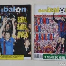 Coleccionismo deportivo: LOTE REVISTA DON BALÓN. Nº 708 Y 709. FC BARCELONA CAMPEÓN DE LA RECOPA DE EUROPA (1989).. Lote 229370100