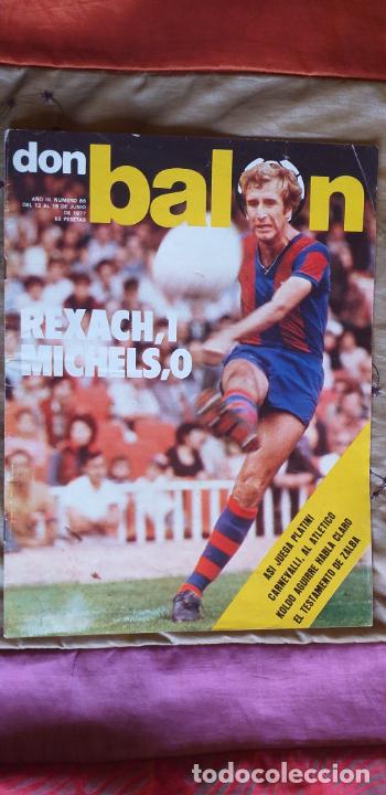 Coleccionismo deportivo: DON BALON-N&ordm;88-JUNIO 1977-REXACH - Foto 1