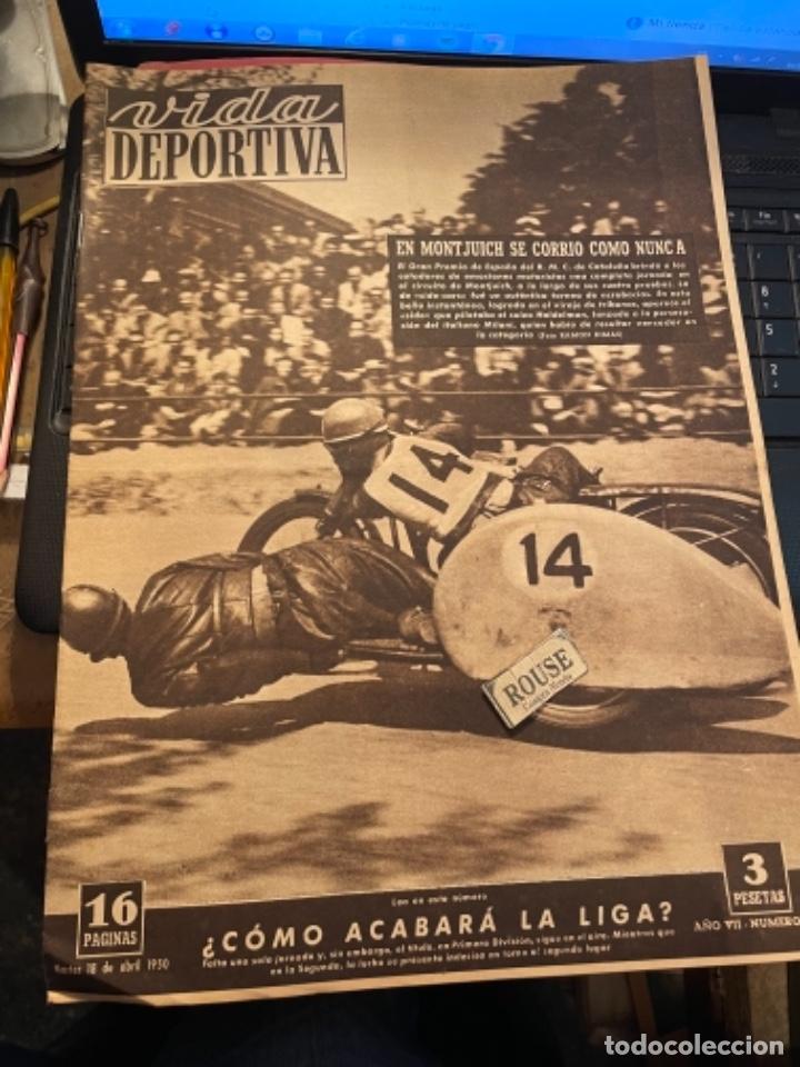 ANTIGUA REVISTA - VIDA DEPORTIVA -18-5-1950-AÑO VII - N 241 -MOTOCICLISMO CAMPEONATO DEL MUNDO MONTJ (Coleccionismo Deportivo - Revistas y Periódicos - Vida Deportiva)