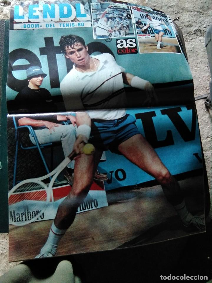 Coleccionismo deportivo: AS COLOR 496 POSTER LENDL - Foto 3