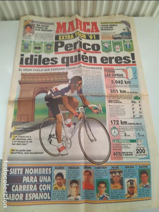 Coleccionismo deportivo: SUPLEMENTO MARCA TOUR DE FRANCIA 1991 MUY BUEN ESTADO.