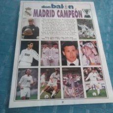 Coleccionismo deportivo: RECORTE DE LA REVISTA DON BALON DEL REAL MADRID CAMPEÓN DE LA PAG 25 A 56. Lote 275667368