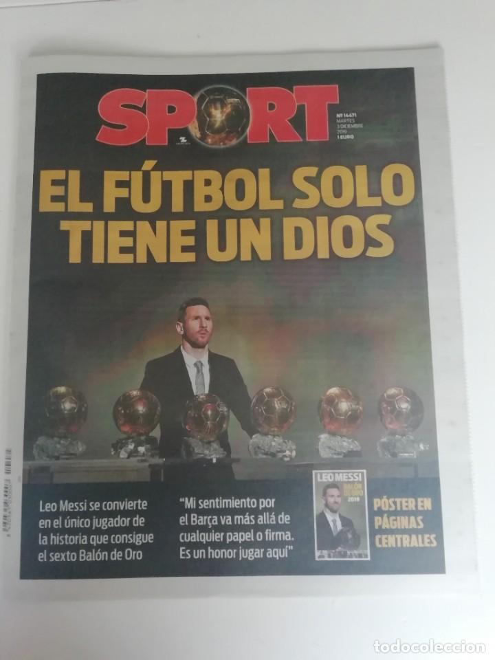 Coleccionismo deportivo: Sport: Messi gana su sexto balón de oro (año - Foto 1 - 279512448