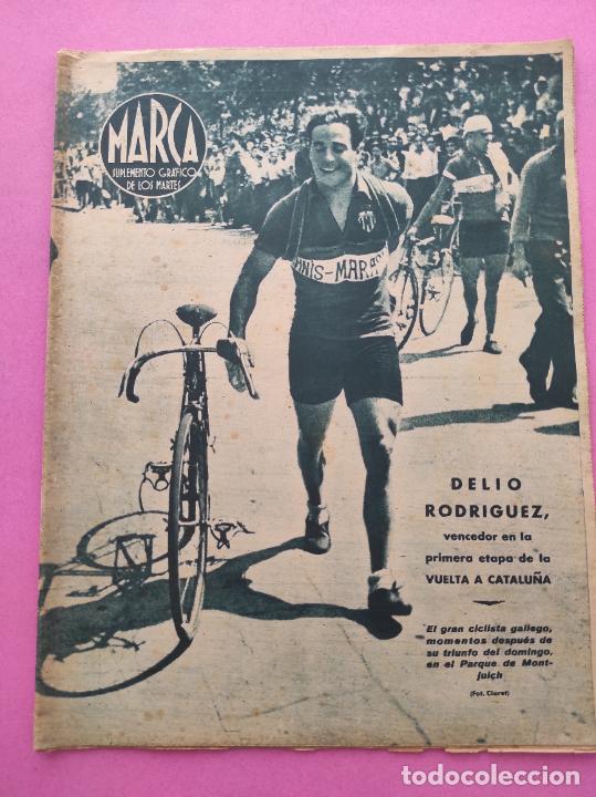 Colecionismo desportivo: PERIODICO MARCA N&ordm; 92 1944 DELIO RODRIGUEZ VOLTA CATALUNYA - FELICIANO REY - HIPODROMO LASARTE