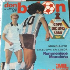 Coleccionismo deportivo: REVISTA DON BALÓN. NÚMERO 275. 1981. COPA DE ORO 1980. MARADONA.. Lote 282548863