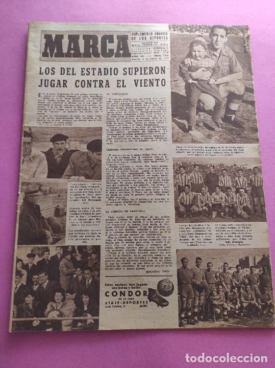 Colecionismo desportivo: PERIODICO MARCA N&ordm; 170 1946 LIGA 45/46 VALENCIA - REAL MURCIA - OVIEDO - DEPORTIVO CORU&Ntilde;A - ZARAGOZA
