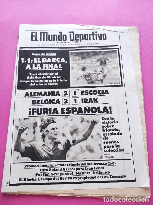 Coleccionismo deportivo: DIARIO EL MUNDO DEPORTIVO 1986 MUNDIAL MEXICO 86 MARADONA ARGENTINA - COPA LIGA BAR&Ccedil;A - IRAK ESCOCIA