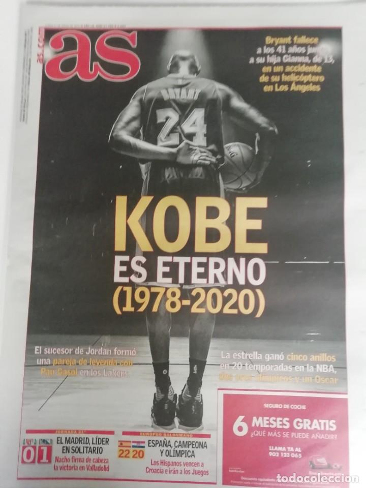 Coleccionismo deportivo: As: Muerte de Kobe Bryant - Foto 1