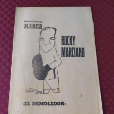 Coleccionismo deportivo: ROCKY MARCIANO EL DEMOLEDOR MINIBIOGRAFIAS MARCA 1970. Lote 285071363