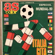Coleccionismo deportivo: AS COLOR N° 209 (1990). ESPECIAL MUNDIAL DE ITALIA ‘90. POSTER DE LA SELECCIÓN ESPAÑOLA.. Lote 285698263